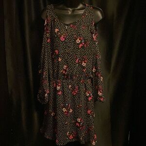 Flower poka dot dress